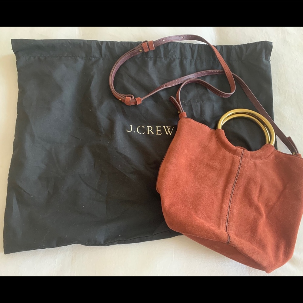 JCrew Suede Bucket Bag